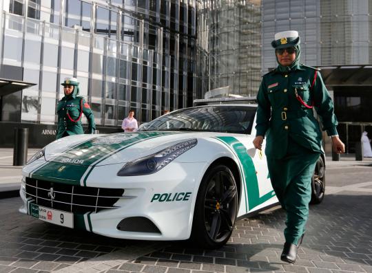 Armada patroli super cepat kepolisian Dubai