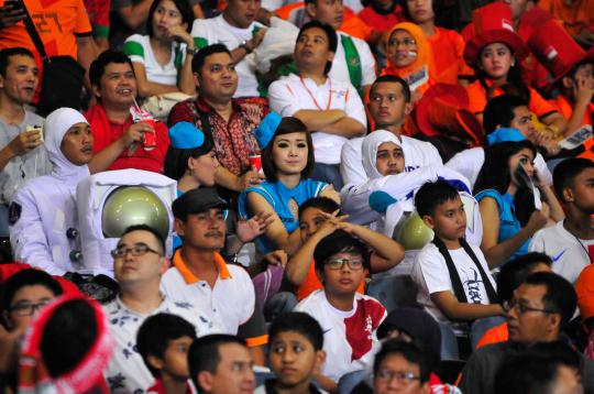 Antusiasme suporter saat jelang Indonesia vs Belanda