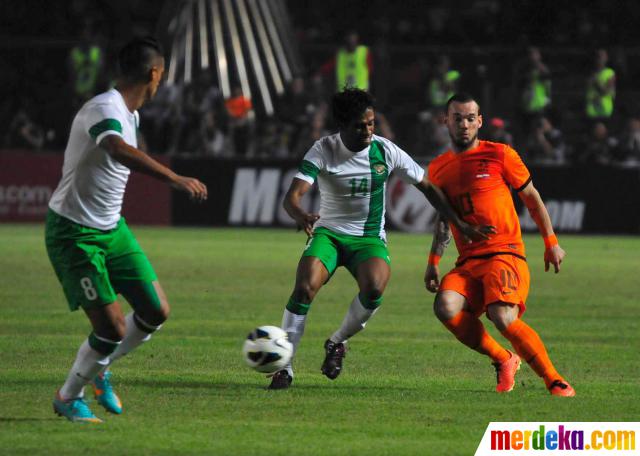 Foto : Tim oranye Belanda tekuk Garuda 3-0 merdeka.com