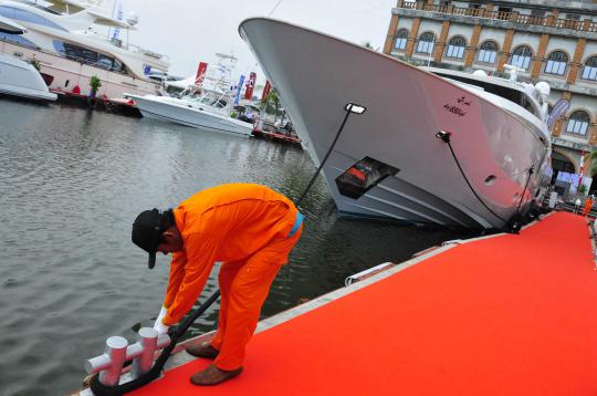 15 Kapal mewah kelas dunia berlabuh di Pelabuhan Sunda Kelapa