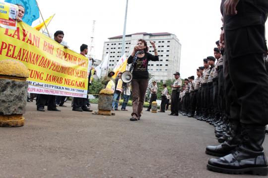 Buruh migran demo di Istana, protes insiden Jeddah