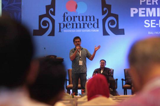 merdeka.com berbagi kisah sukses pada acara puncak Forum Pemred