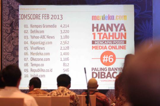 merdeka.com berbagi kisah sukses pada acara puncak Forum Pemred