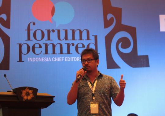 merdeka.com berbagi kisah sukses pada acara puncak Forum Pemred