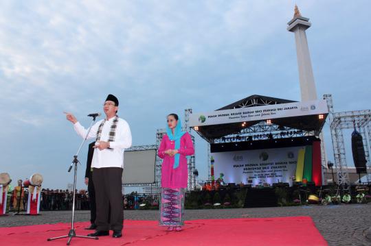 Ahok resmikan Pekan Raya Jakarta (PRJ) 'tandingan' di Monas