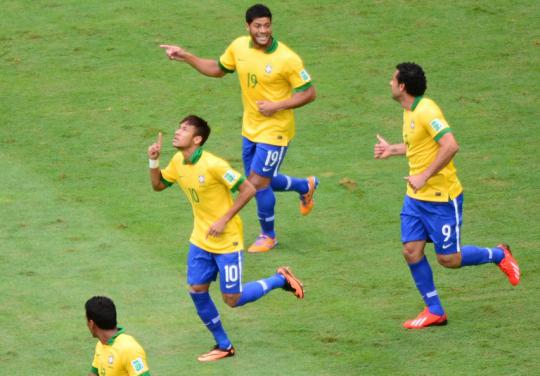 Brasil dengan Neymar terlalu perkasa bagi Jepang