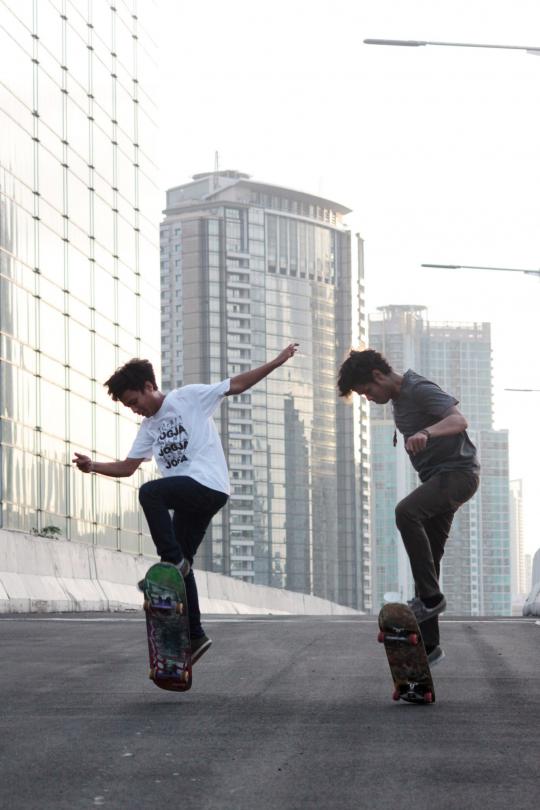 Pembangunan mogok, jalan layang Casablanca buat main skateboard