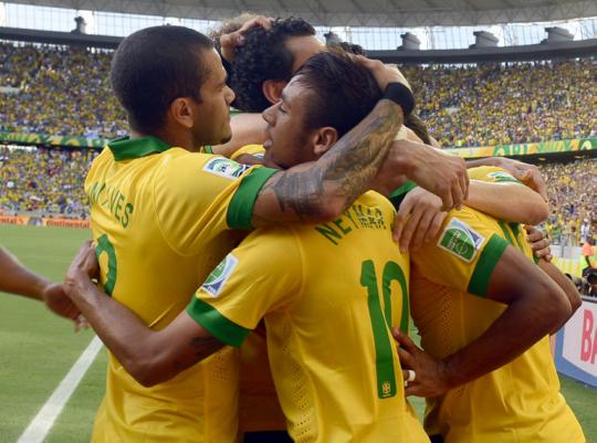 Neymar antar tim 'Samba' ke semifinal Piala Konfederasi 2013