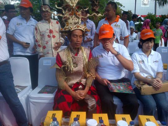 Kostum unik Jokowi di Jakarnaval 2013