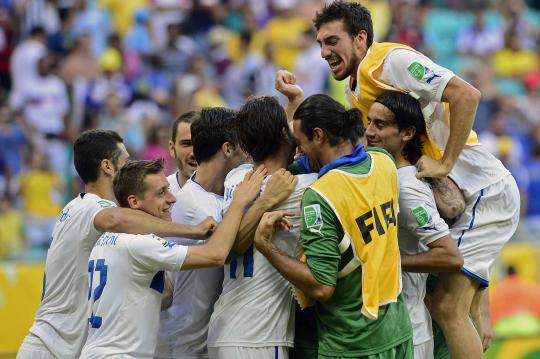 Italia mengalahkan Uruguay di Piala Konfederasi 2013