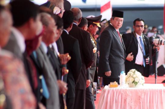SBY pimpin upacara peringatan HUT ke-67 Bhayangkara