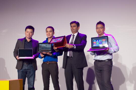 Lenovo luncurkan seri notebook dan desktop layar sentuh