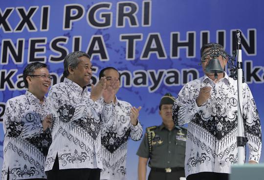 Presiden SBY pimpin pembukaan Kongres PGRI XXI di Senayan