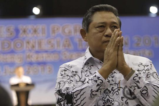 Presiden SBY pimpin pembukaan Kongres PGRI XXI di Senayan