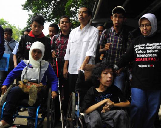 Jokowi ajak para penyandang disabilitas nikmati fasilitas umum