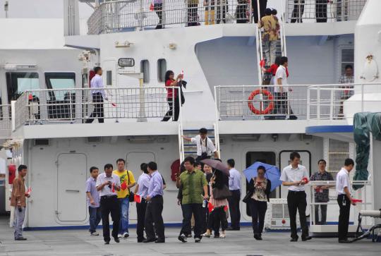 Kapal satelit China MV Yuan Wang 5 berlabuh di Tanjung Priok