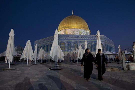 Kemeriahan umat Islam sambut malam 1 Ramadan di tanah Palestina