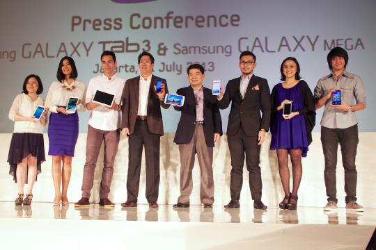 Samsung luncurkan gadget layar besar, GALAXY Tab 3 dan Mega