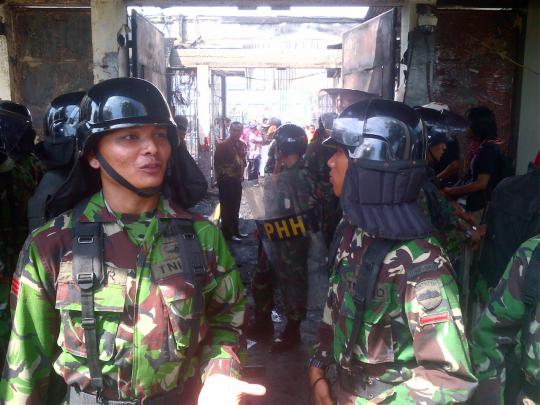 Pasca ricuh, LP Tanjung Gusta dijaga ketat pasukan TNI