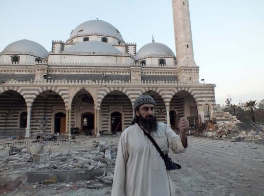 Masjid Khalid bin Walid rusak akibat konflik Suriah