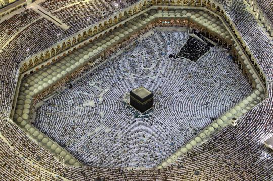 Keindahan dan kemegahan Masjidil Haram dari udara