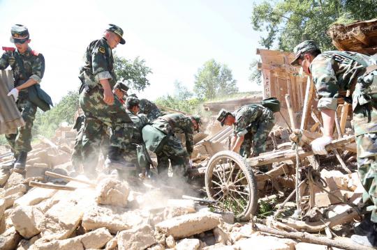 Gempa China tewaskan 73 orang, 5.600 rumah rusak