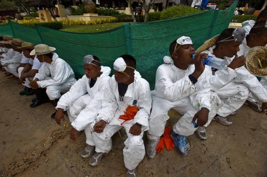 50.000 Liter minyak mentah cemari pantai di Thailand