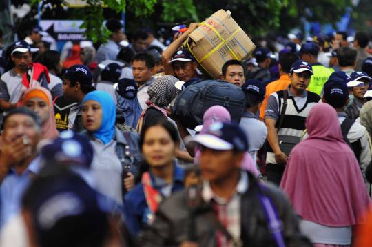 250 Bus antarkan 13.500 warga mudik bareng Jasa Raharja