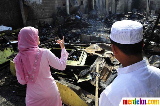 Foto : Lokasi kebakaran Jatinegara Kaum yang tewaskan 3 