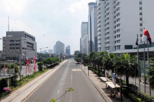 Ditinggal warganya mudik, jalan Jakarta bebas macet