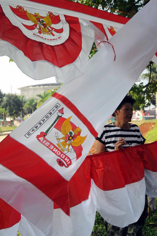 Pernak-pernik Garuda dan Merah Putih sambut perayaan 17 Agustus