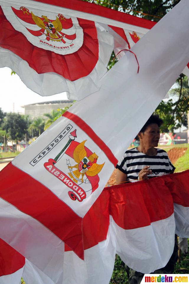 Foto : Pernak-pernik Garuda dan Merah Putih sambut 