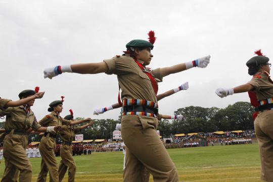Mengintip kegiatan wanita cantik di sekolah militer NCC India