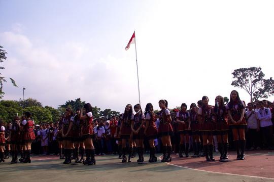 'Upacara bendera' bersama JKT48 (bagian 1)