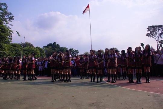 'Upacara bendera' bersama JKT48 (bagian 1)