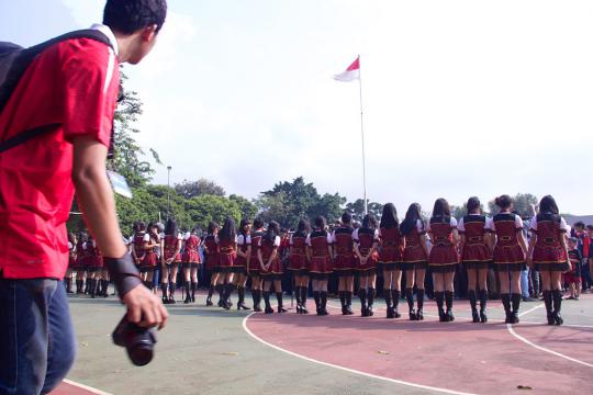 'Upacara bendera' bersama JKT48 (bagian 1)