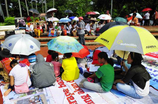 Peringati HUT RI, puluhan jemaat ibadah di depan Tugu Proklamasi