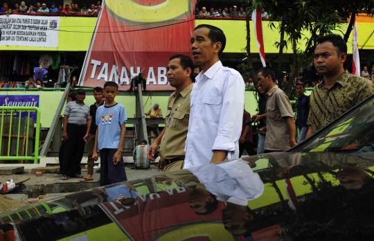 Jokowi tinjau kembali kesiapan Blok G Pasar Tanah Abang