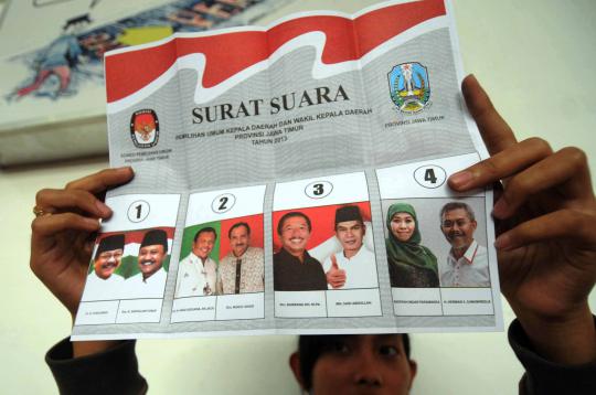 Jelang Pilgub Jatim, jutaan surat suara diperiksa