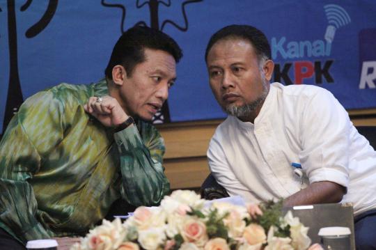 Tifatul dan Ramadhan Pohan hadiri diskusi media KPK