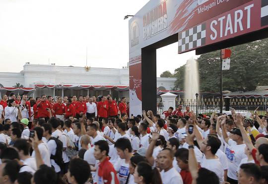 Presiden SBY lepas 45.000 peserta Independence Day Run