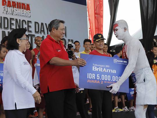 Presiden SBY lepas 45.000 peserta Independence Day Run