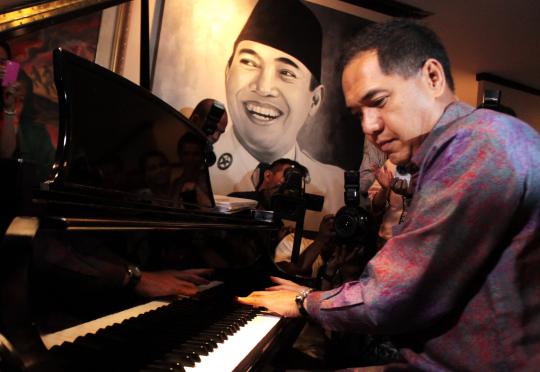 Dentingan piano Gita Wirjawan di Konvensi Capres Demokrat