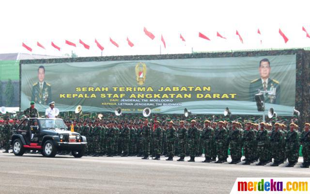 Foto : Letjen Budiman terima jabatan Kasad di Markas Besar 