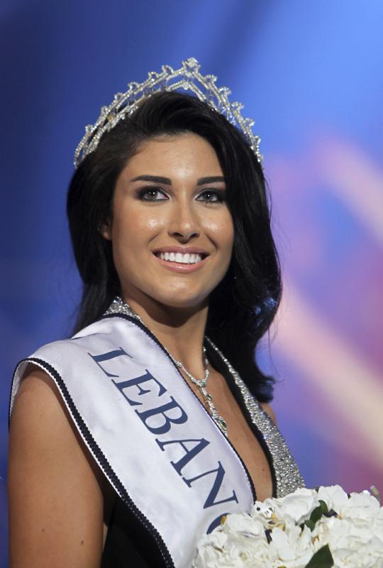 Karen Ghrawi, mahasiswi 22 tahun terpilih jadi Miss Lebanon 2013