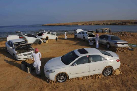 Tahjir, seni menumpuk batu yang populer di Arab Saudi