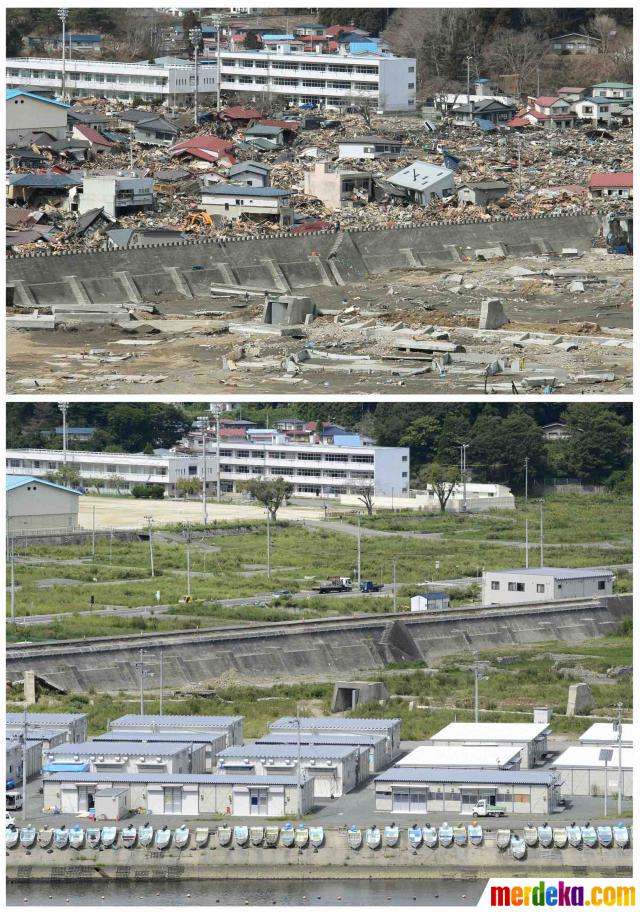 Foto Kondisi Jepang Saat Dan Sesudah Gempa Tsunami Dahsyat 2011