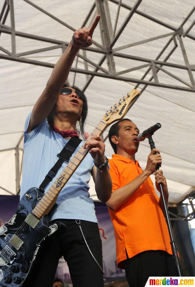 Foto : Jokowi konser bareng Slank kampanyekan Jakarta 