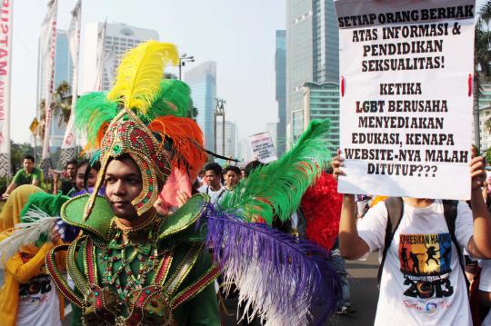 Pawai Hari Kesehatan Seksual Dunia di Bundaran HI