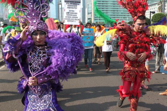 Pawai Hari Kesehatan Seksual Dunia di Bundaran HI